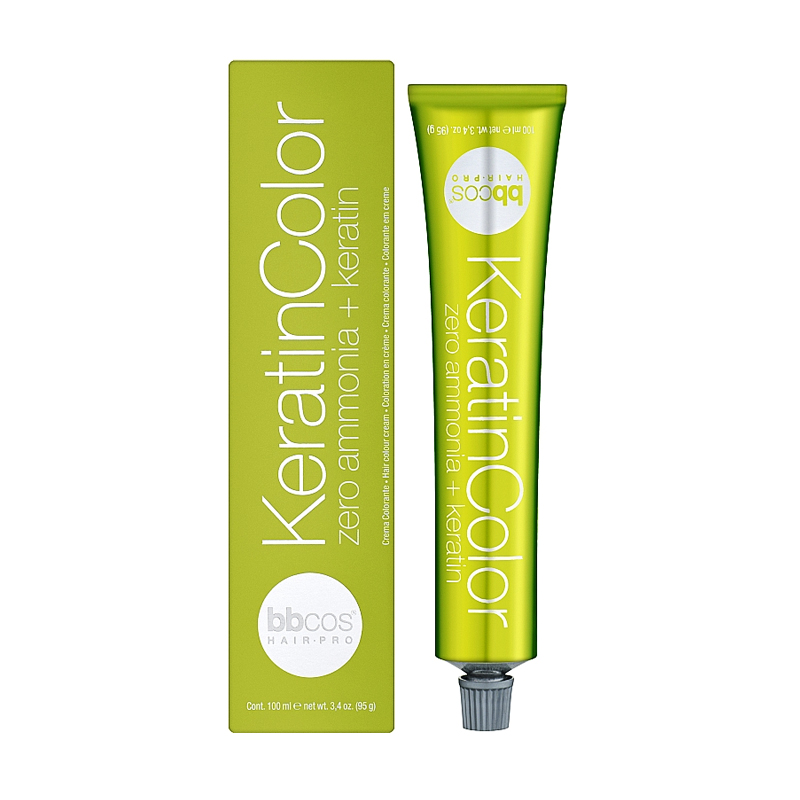 Уцінка! Безаміачна фарба для волосся BBcos KeratinColor Hair Cream, 6/3 блонд темний золотистий, 100 мл